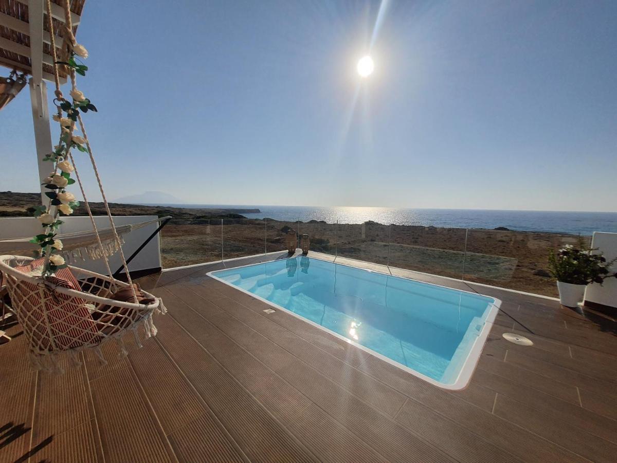 Tramonto Luxury Villa No1- Breathtaking Sunset View Foiníkion المظهر الخارجي الصورة