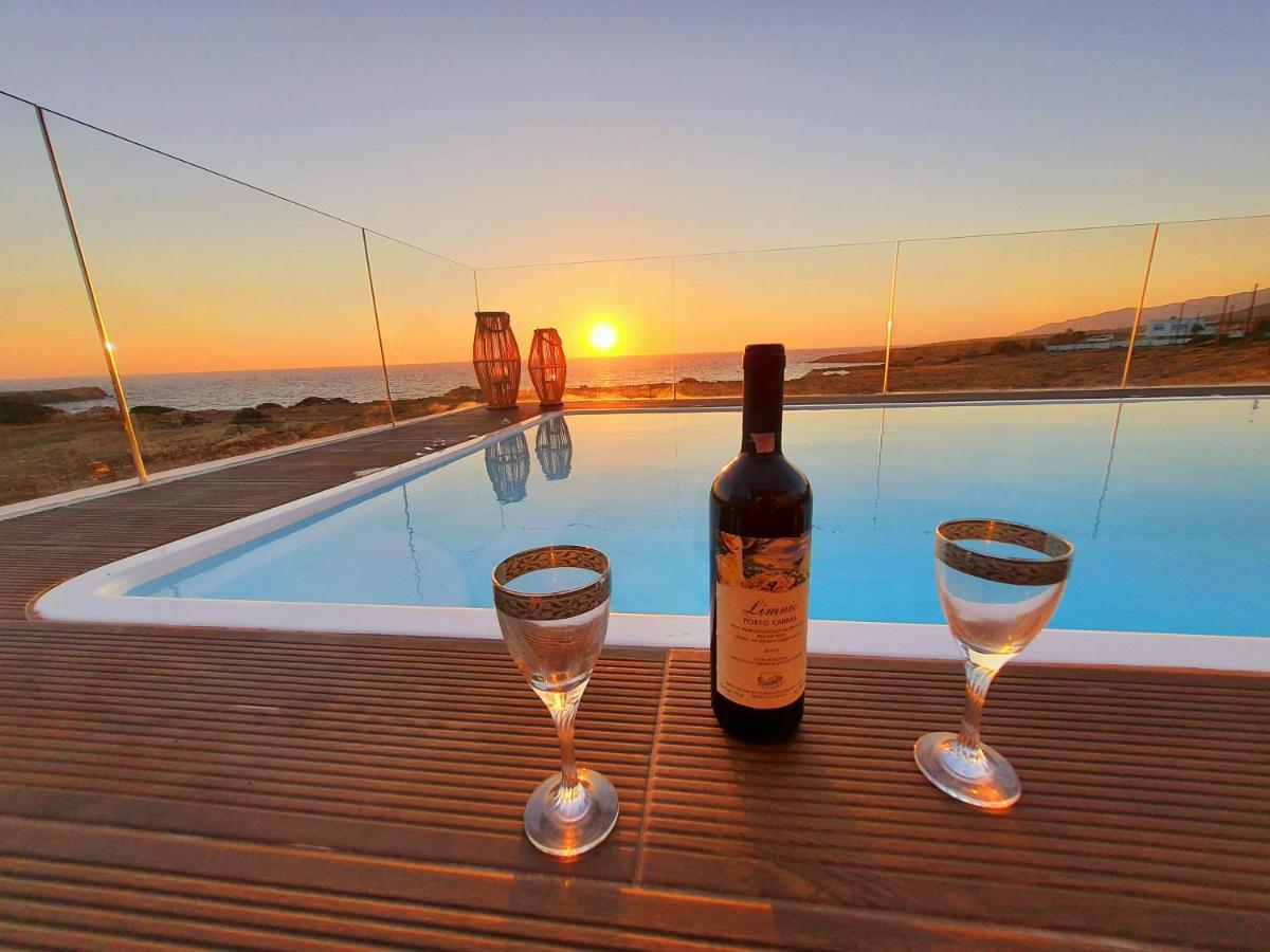 Tramonto Luxury Villa No1- Breathtaking Sunset View Foiníkion المظهر الخارجي الصورة