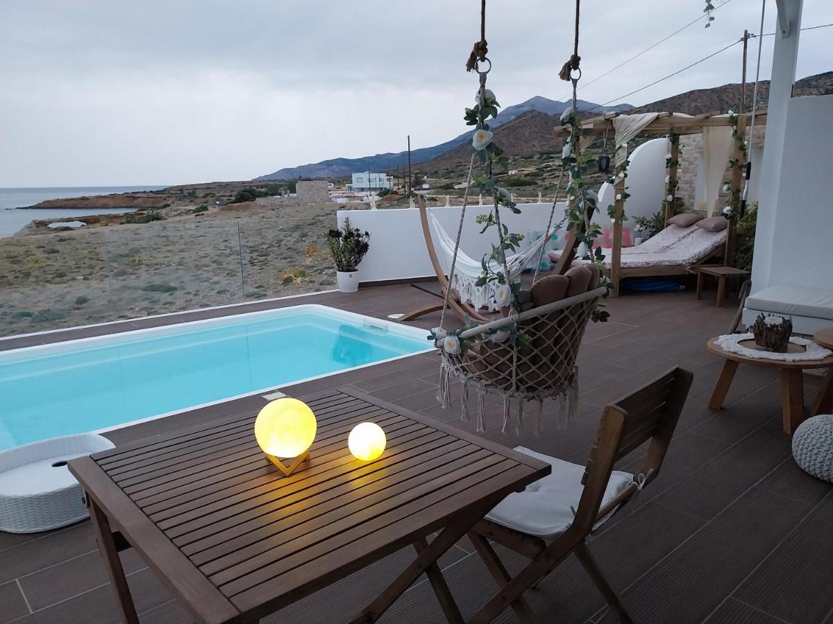 Tramonto Luxury Villa No1- Breathtaking Sunset View Foiníkion المظهر الخارجي الصورة