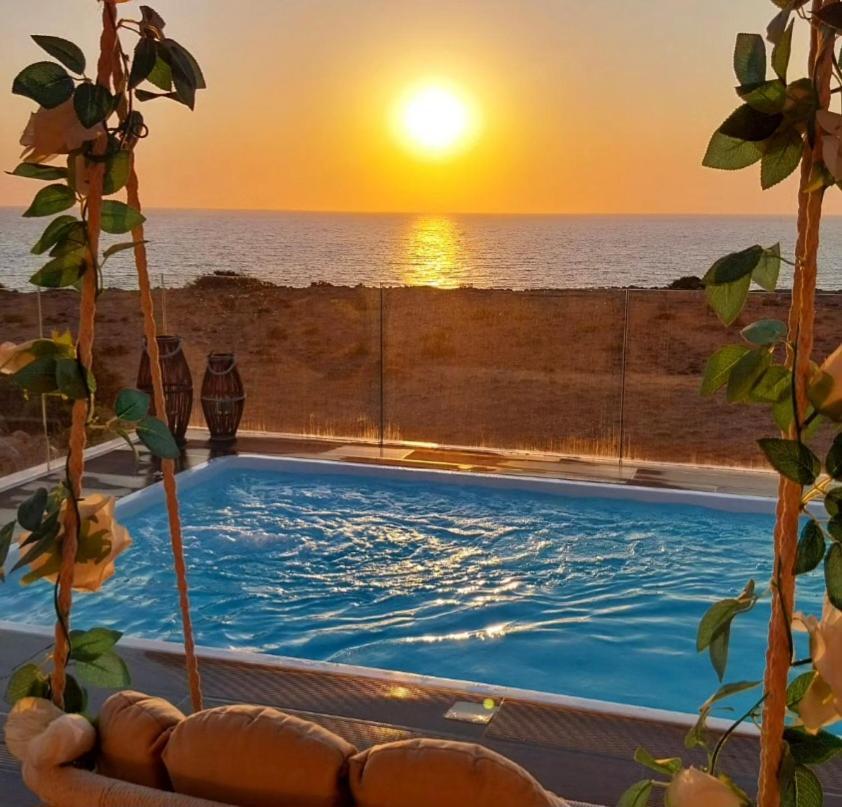 Tramonto Luxury Villa No1- Breathtaking Sunset View Foiníkion المظهر الخارجي الصورة