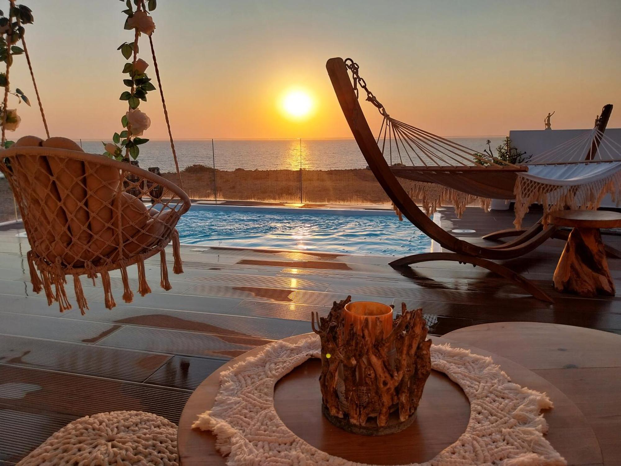 Tramonto Luxury Villa No1- Breathtaking Sunset View Foiníkion المظهر الخارجي الصورة